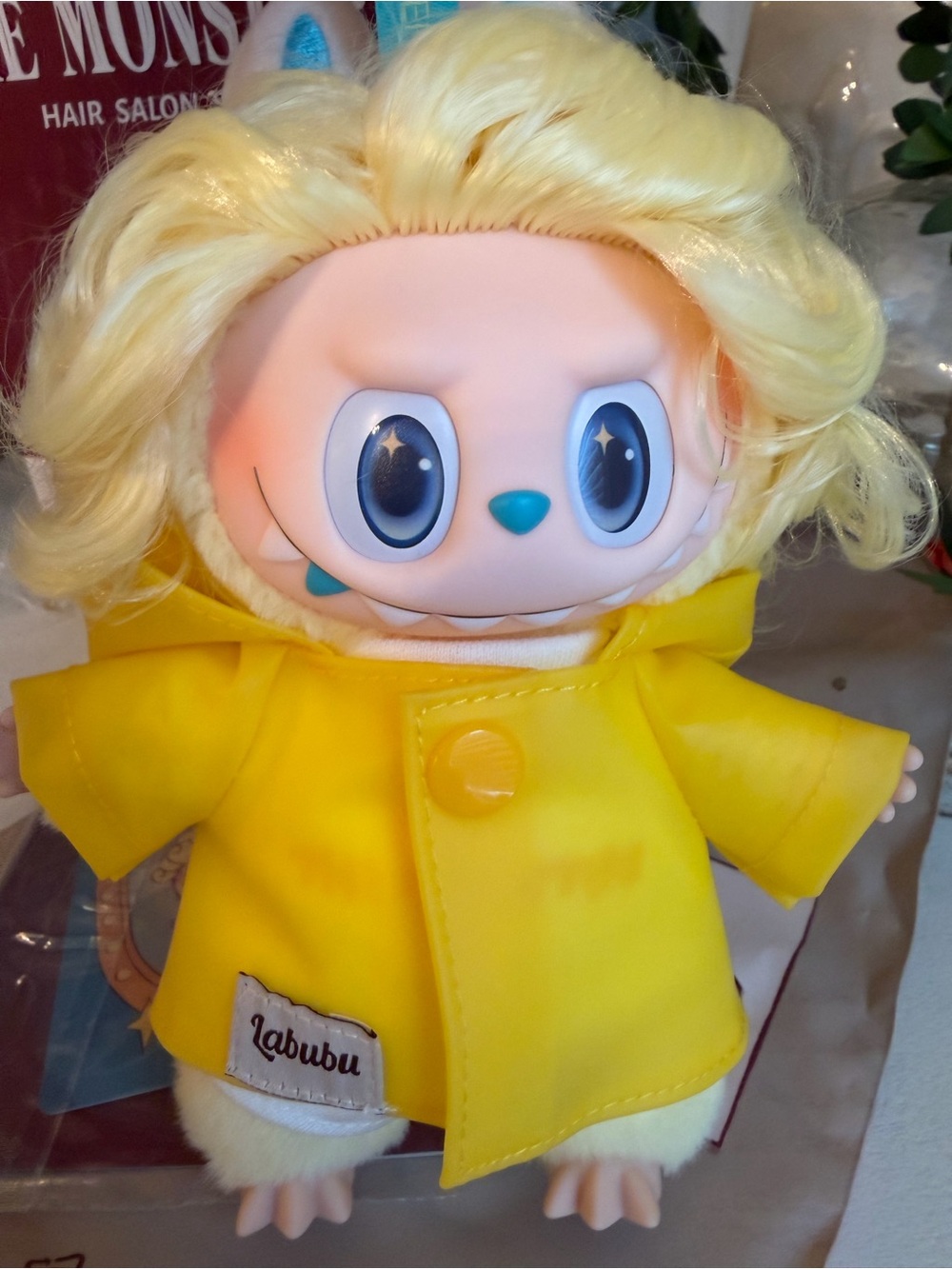 Pop Mart Hair Salon Series Labubu Plush Pendant ‘After Rain’ - Picture 2 of 8